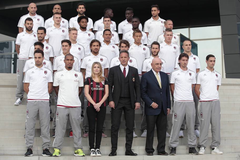 Casa Milan. Presentazione ufficiale della squadra rossonera ai tifosi per la stagione 2015 2016 (Olycom)